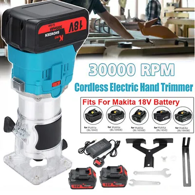 Cordless Palm Router Trimmer 1/4 Electric Hand Wood Laminator For Makita Battery • £57.99