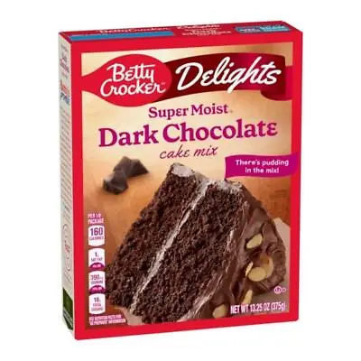 Betty Crocker Delights Super Moist Dark Chocolate Cake Mix 375g • £5.89