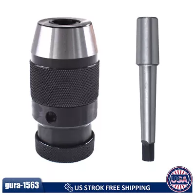 1-13mm B16 Keyless Drill Chuck Self Tighten With Taper 1MT MT1 Shank Lathe Mill • $29.99