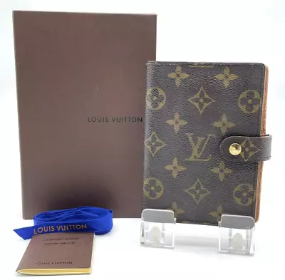 Authentic Louis Vuitton Monogram Agenda PM R20005 Notebook W/Box SKS1739 • £20.88