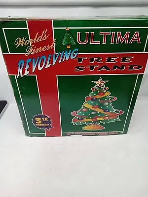 Ultima Revolving Christmas Tree Stand -- 2 Outlets! • $76