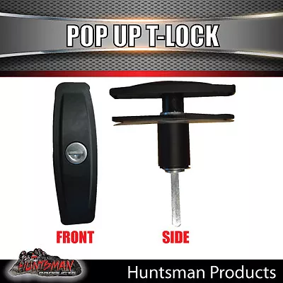 $14 • Buy X1 Slim T Handle Pop Up Lock Latch For Trailer 4x4 Ute Caravan Canopy Tool Box