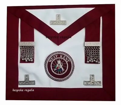£39.99 • Buy Masonic Regalia-CRAFT PROVINCIAL STEWARDS APRON WITH FITTED BADGE (ANY PROVINCE)
