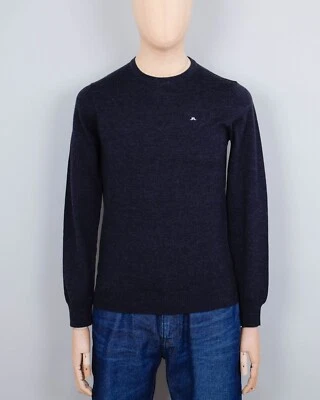 £25 • Buy J. Lindeberg Lyle True Merino Knit Dark Grey Melange Size Small