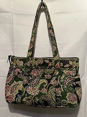 Vera Bradley Little Betsy Tote Bag In Chelsea Green Pattern Floral Paisley WEAR • $13.99