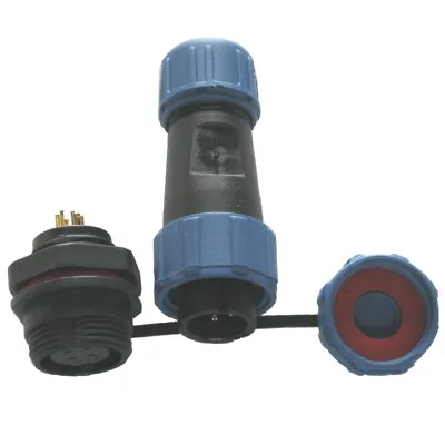 Waterproof SP13 Connector Panel Mount Plug & Socket **CLOSING DOWN SALE** 2-9pin • £3