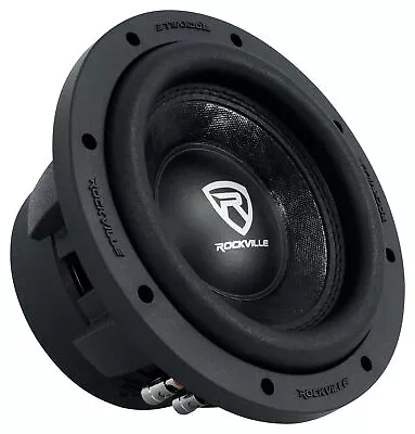 Rockville W8K6D4 V2 8  1400w Peak Car Audio Subwoofer Dual 4-Ohm Sub 350w RMS • $59.95