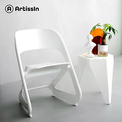 ArtissIn Dining Chairs Office Chairs Lounge Stackable Plastic Outdoor Chairs X4 • $139.95