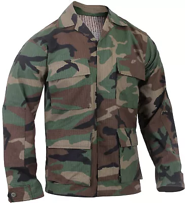 Tactical Ripstop BDU Shirt Military Fatigue Army Coat 4-Pocket Summer Weight • $39.99