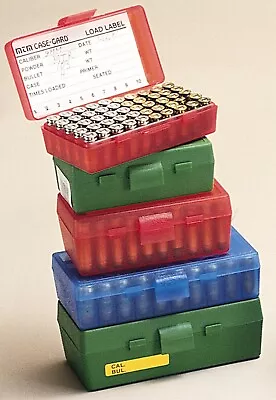 Mtm Ammo Box .44rm/.41rm/.45lc 50-rounds Flip Top Style Smoke Grey P50-44-10 • $9.26