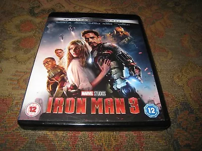 Iron Man 3 Marvel 4k Ultra Hd Used 2019 Two Disc Superhero Adventure Uk Blu Ray. • £1