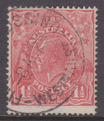 $2.30 • Buy KGV Head SM Wmk Perf 14 1½d Red Used *FITZORY CROSSING WA POSTMARK* SG 87 (C58)