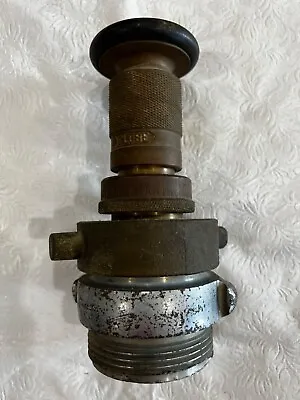 Vintage Powhatan 250 Brass Fire Hose Spray Nozzle • $11.99