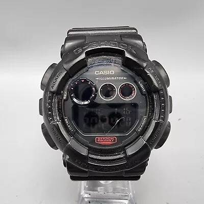 Casio G-Shock Watch Men Black Digital Alarm Chrono 50mm GD-120MB New Battery • $26.24