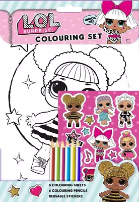 £2.85 • Buy LOL Surprise Colouring Set Ages 3+ Years Toddler Childrens Pencils Learning