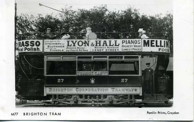 £2.30 • Buy Pamlin Repro Photo Postcard M77 Sussex Brighton Tram