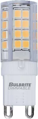 Bulbrite LED Mini T4 Dimmable Bi-Pin Base G9 Light Bulb 40 Watt Equivalent Clear • $21.98