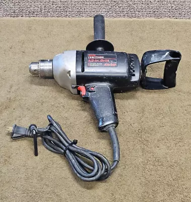 Sears Craftsman 1/2  Power Drill Variable Speed Reversible 315.10281 3/8 HP USA • $42.24