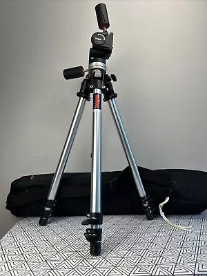 Bogen Manfrotto Professional Camera Tripod With Case 3030 Made In Italy EUC • $99.96