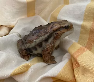 Vintage Hirado Toad Figurine Made In Japan Stoneware Glazed • $75