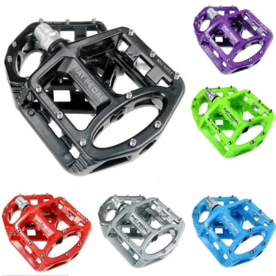 Bicycle Flat Pedals  Magnesium Alloy MTB Road Bike Pedals Riding Cycling • $53.89