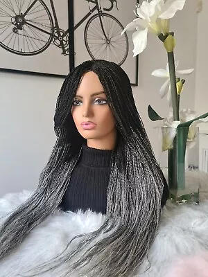 £59.99 • Buy Beautiful Ombre Hand Made Braided Wig..💛💛💛❤❤