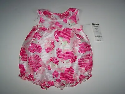 Gymboree Dressed Up Girls Bubble Romper Floral Print Outfit Size 3-6 Months NWT • $19.99