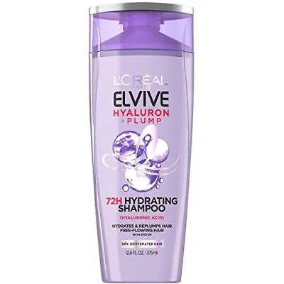 L'Oreal Paris Elvive Hyaluron Plump Hydrating Shampoo For Dehydrated 12.6 Fl Oz • $6.89