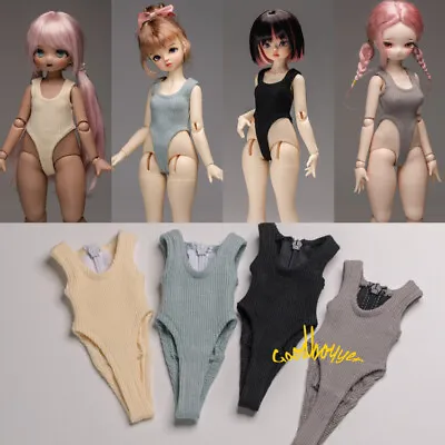 1/4MSD 1/3SD/DD BJD Doll Clothes High Fork Knitted Bodysuit Stripes Open Back • $18.99