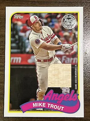 2024 Topps Mike Trout Game Used Bat 1989 35th Anniversary Angels • $15