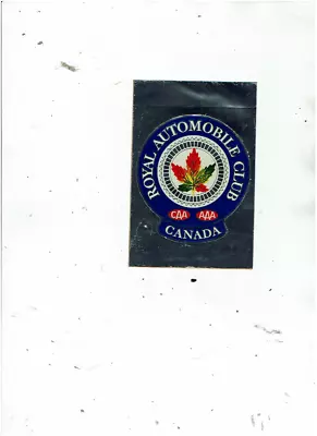 Royal Automobile Club CAA/AAA Canada Vintage Sticker • $4.43