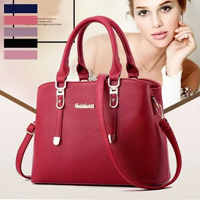 Women Lady Leather Handbags Messenger Shoulder Bags Tote Satchel Purse Large • $17.99
