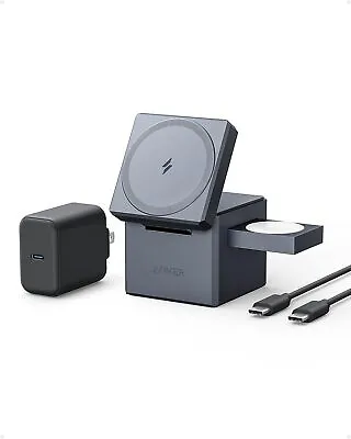 Anker 3-in-1 Cube MagSafe Charging Foldable Wireless Charger For Apple|Refurbish • $99.99