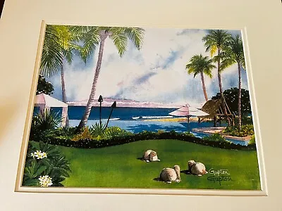$54.99 • Buy Penny Gupton Print Of Original Watercolor Painting Honu Hawaii 3 Turtles Signed