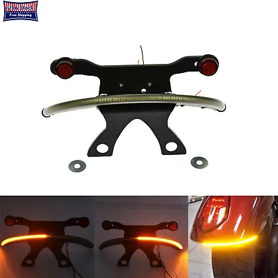 Amber Fender Turn Tail Signal Light Bar Tag Bracket Fit For Victory High Ball • $23.74