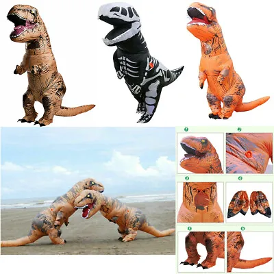 T-REX Dinosaur Inflatable Dino Costume Mascot Suit For Adult / Kid Outdoor Party • $39.99