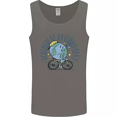 Ecological Environment Climate Change Cycling Mens Vest Tank Top • £9.99
