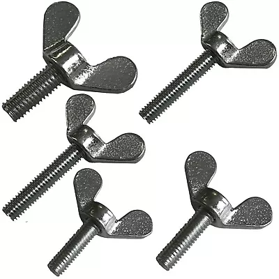 £23.74 • Buy M6 M8 German Made Wing Nut Bolts Butterfly Screw Wingbolt Fasteners DIN 316