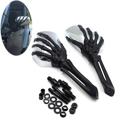 Skeleton Hand Skull Side Mirrors Door Off Hinge Mirrors For Jeep Wrangler JK JKU • $51.89