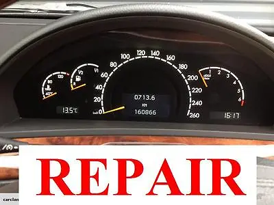 Mercedes S-class W220 InstrumentCluster Repair Backlight LED Conversion • $260.31