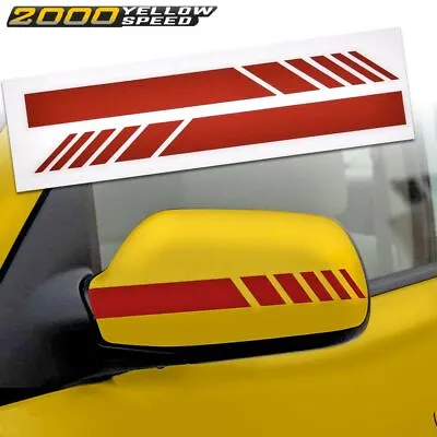 Fit For Car Accessories Rearview Mirror 5D Sticker Vinyl Stripe Decal Red  • $5.09