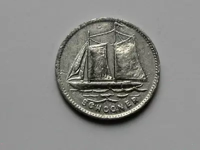 (Canada) Schooner Aluminum Toy Coin Token - 10 PLAY MONEY - Circulated • $10.97