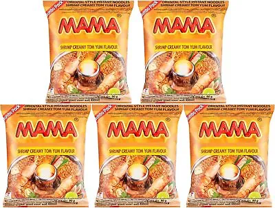 MAMA Oriental Style Instant Noodles Shrimp Creamy Tom Yum Flavour 90g Jumbo • £6.99