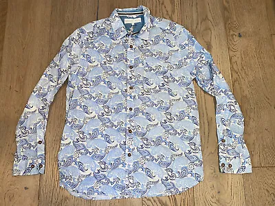 Braintree Thoughtful Clothing Hemp Shirt Mens Medium Hemp Button Up Blue • $32