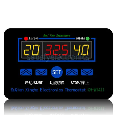 £5.86 • Buy DC12V Multi-functional Temperature Controller Thermostat Control Switch XH-W1411