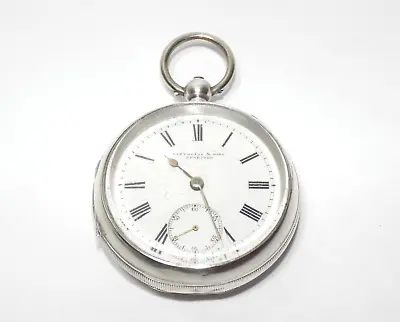 Fatterini & Son Waltham Sterling Silver Pocket Watch Gents Usa/birmingham 1903 • £165