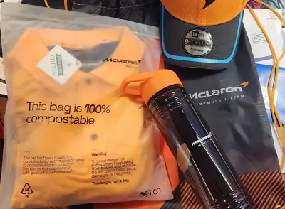 McLaren F1 Formula 1 - 2023 Miami GP VIP Package - Polo Hat Water Bottle Tote • $95