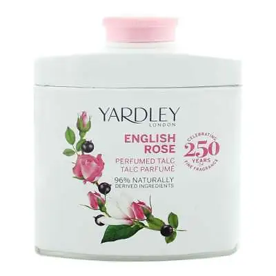 Yardley English Rose Talcum Powder 50g For Her - New - Free P&p - Uk • £7.95