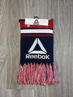 Men’s Reebok Rally Scarf With Minor Imperfections- Red White Navy - NEW - OSFM • $0.99