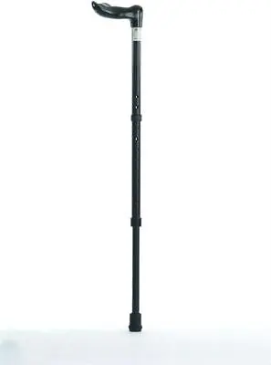 Height Adjustable Ergo Grip Fischer Walking Stick Black Medium (Right Hand) • £14.35